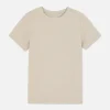 Teksturowany T-shirt z tkaniny ottoman