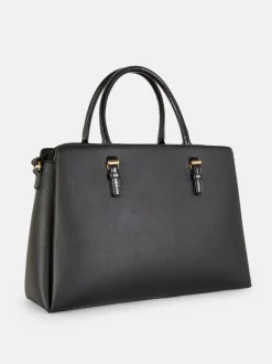 Torba shopper ze sztucznej skóry z wyjmowaną saszetką