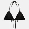 Trójkątna prążkowana góra od bikini