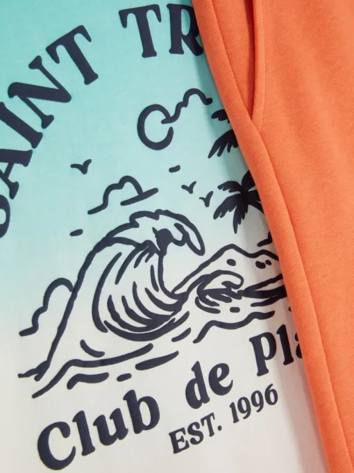 T-shirt i szorty Saint Tropez z efektem ombre