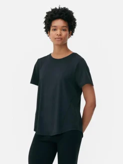 T-shirt na siłownię z okrągłym dekoltem