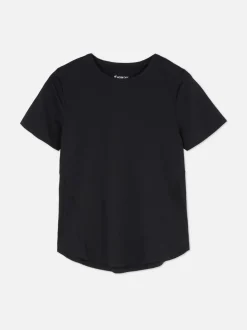 T-shirt na siłownię z okrągłym dekoltem