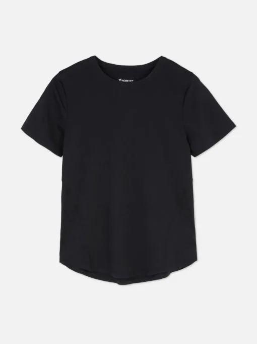 T-shirt na siłownię z okrągłym dekoltem