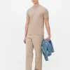 T-shirt o kroju slim fit w jednolitym kolorze