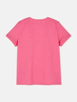 T-shirt o nieregularnym splocie z krótkim rękawem