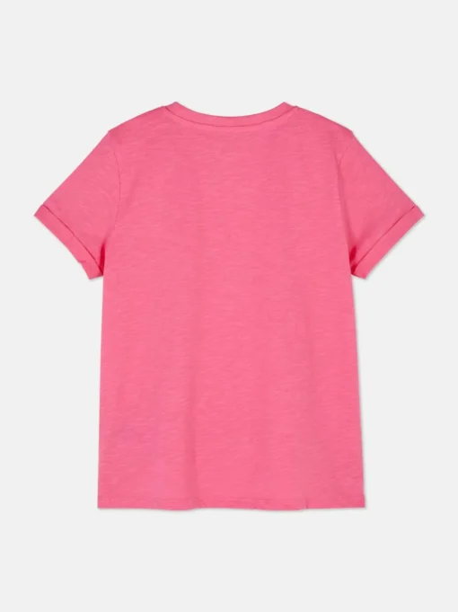T-shirt o nieregularnym splocie z krótkim rękawem
