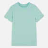 T-shirt w prążki z krótkim rękawem