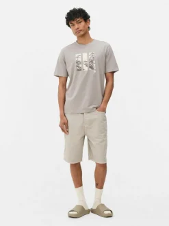 T-shirt z krótkim rękawem i nadrukiem z trzema obrazkami
