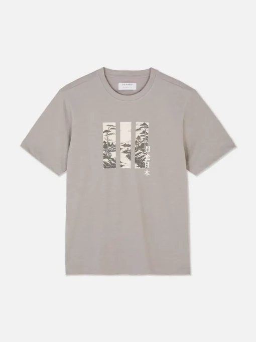 T-shirt z krótkim rękawem i nadrukiem z trzema obrazkami