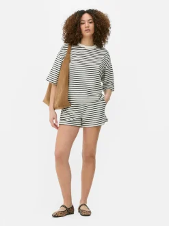 T-shirt z krótkim rękawem w paski, część zestawu