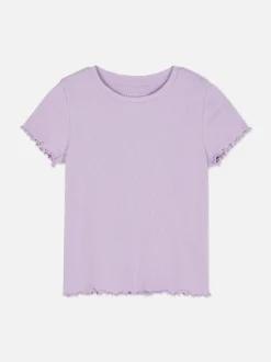 T-shirt z krótkim rękawem w prążki