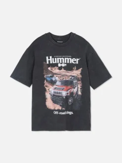 T-shirt z nadrukiem Hummera