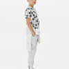 T-shirt z nadrukiem w palmy