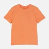 T-shirt z okrągłym dekoltem i teksturowanym motywem