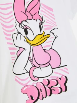 T-shirt z okrągłym dekoltem z Kaczką Daisy Disneya