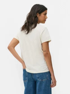 T-shirt z okrągłym dekoltem Katsushika