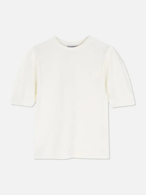 T-shirt z podwiniętymi rękawami The Edit