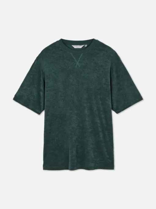 T-shirt z tkaniny frotte