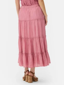 Warstwowa spódnica maxi