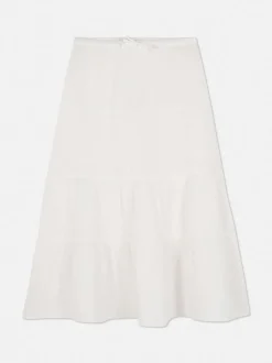 Warstwowa spódnica z bawełny