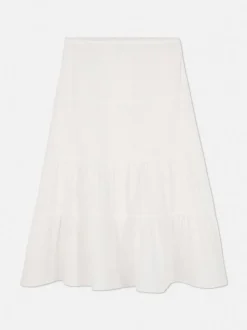 Warstwowa spódnica z bawełny