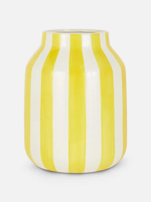 Wazon ceramiczny w paski