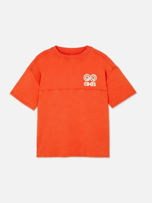Wyszywany T-shirt SK8