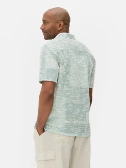 Zapinana na guziki koszula z wzorem bandany