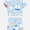 Zestaw z T-Shirtem i szortami ze wzorem w statki