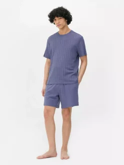 Żakardowa krótka piżama