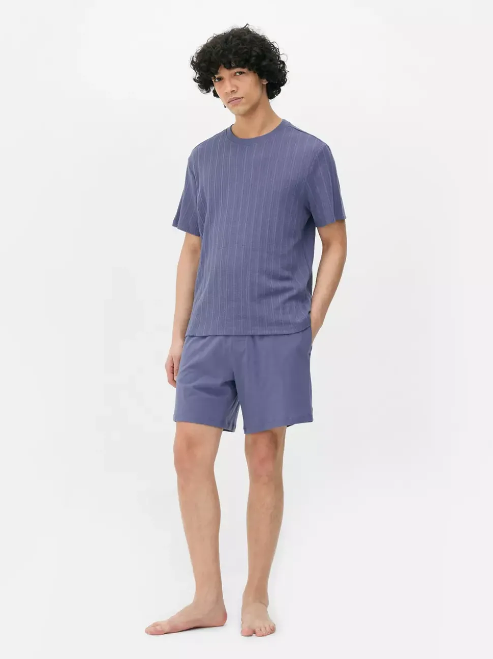 Żakardowa krótka piżama