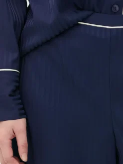 Żakardowe długie spodnie od piżamy