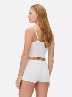 Ażurowy top od piżamy na ramiączkach