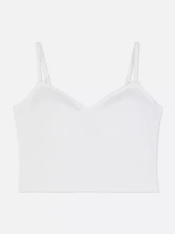 Ażurowy top od piżamy na ramiączkach