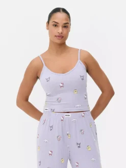 Ażurowy top od piżamy na ramiączkach Hello Kitty