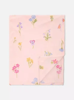 Bardzo miękka narzuta z nadrukiem w kwiaty PS...