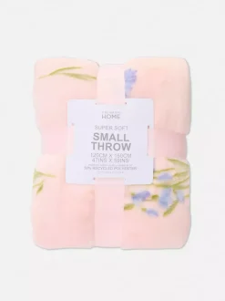 Bardzo miękka narzuta z nadrukiem w kwiaty PS...