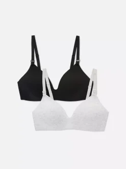 Bawełniane biustonosze dla mam, 2 szt.