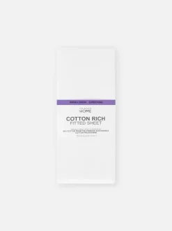 Bawełniane prześcieradło z gumką, rozmiar super king