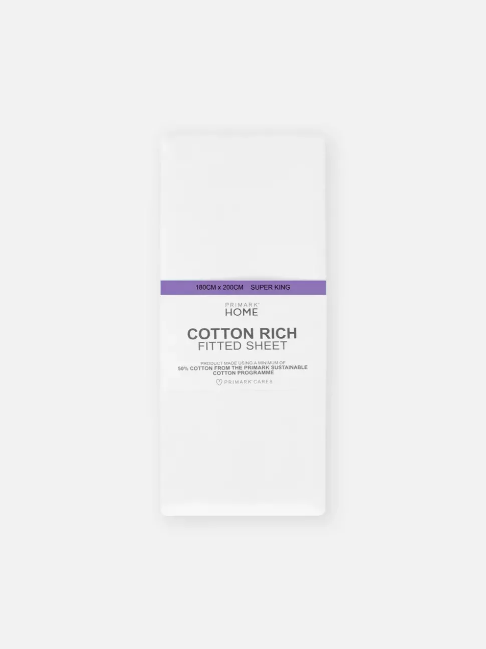 Bawełniane prześcieradło z gumką, rozmiar super king