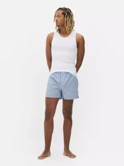 Bawełniane spodenki piżamowe w paski