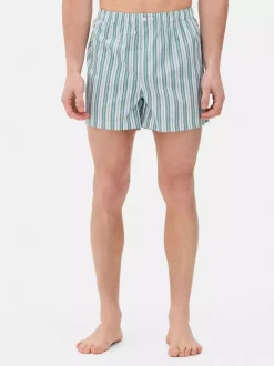 Bawełniane spodenki piżamowe w paski