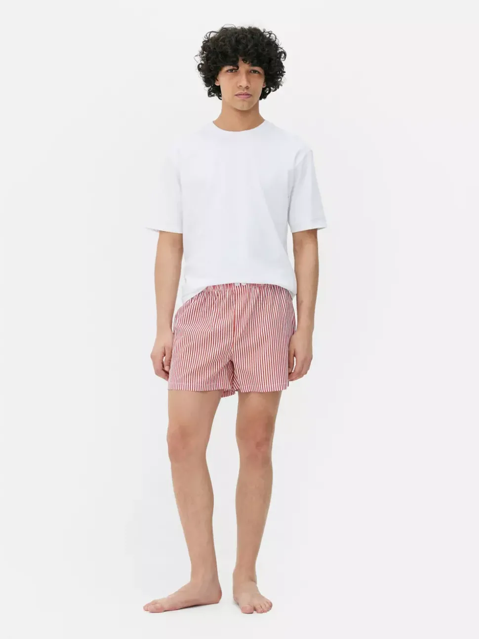 Bawełniane spodenki piżamowe w paski