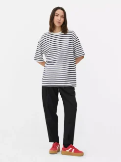 Bawełniany T-shirt o kroju oversize