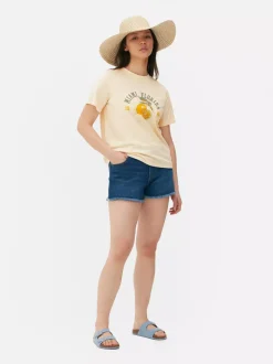 Bawełniany T-shirt z nadrukiem