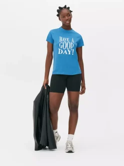 Bawełniany T-shirt z nadrukiem