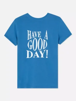 Bawełniany T-shirt z nadrukiem