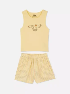 Bezrękawnik i szorty od piżamy z motywem Disneya