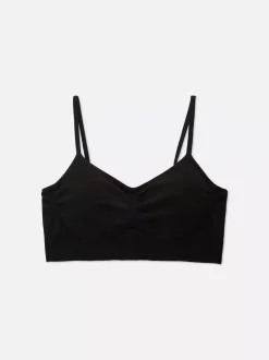 Bezszwowa braletka z dekoltem w serek