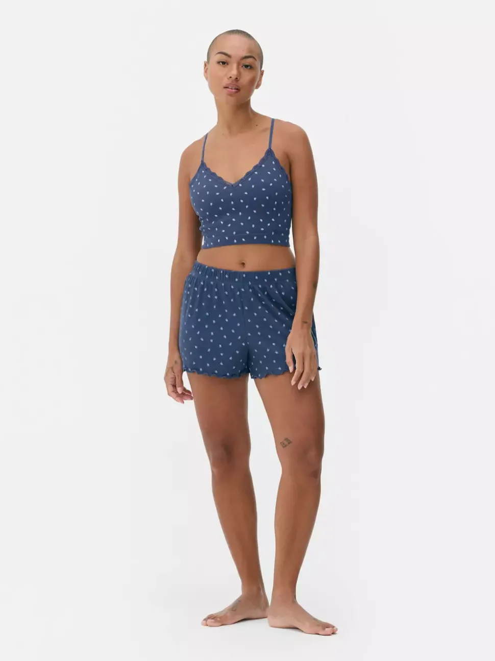 Bezszwowa koszulka od piżamy na ramiączkach